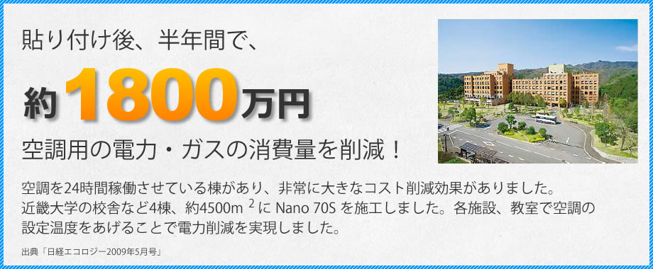 半年間で約1800万円の削減